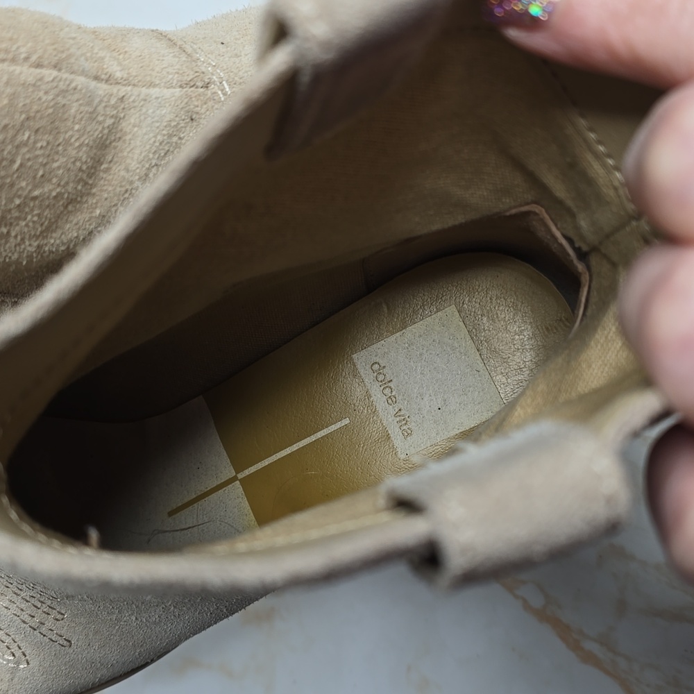 Dolce vita leather cowboy booties - Picture 4 of 7